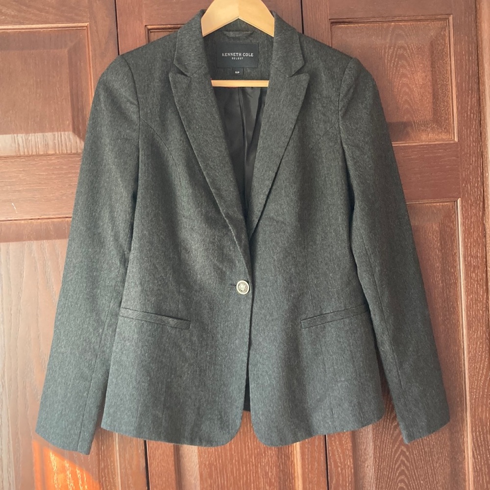 Kenneth Cole Select Charcoal Blazer‎ Size S